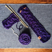 Load image into Gallery viewer, Braided Cable Mug Coozie Knit Pattern