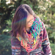 Load image into Gallery viewer, Pastel Arm Knit Chiffon Cowl Kit