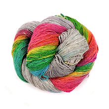 Load image into Gallery viewer, Neon Pop Shawl Knitting Kit
