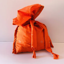 Load image into Gallery viewer, Upcycled Sari Fabric Gift Bag Sewing Pattern

