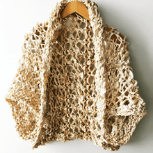 Load image into Gallery viewer, Silk Garter + Lace Summer Cocoon Coat Knit Pattern
