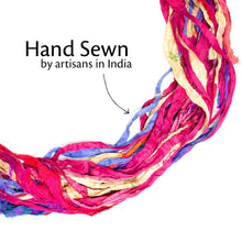 Load image into Gallery viewer, At the Bahamas: Multi Colored Sari Silk Ribbon Yarn
