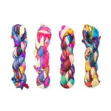 Load image into Gallery viewer, At the Bahamas: Multi Colored Sari Silk Ribbon Yarn
