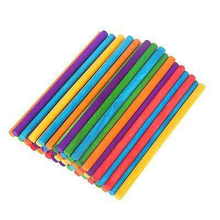 Load image into Gallery viewer, 50Pcs DIY Colorful Wooden Popsicle Sticks
