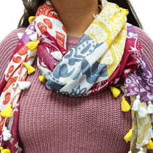 Load image into Gallery viewer, Women's Lightweight Patchwork Scarf
